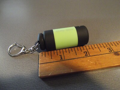 Old Collectible Key Chain  2''in Plastic Mini Torch Light Works as of 3/5/25