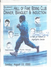 Fate Davis & Doyle Baird Signed Program 2000 / Autographed Boxing