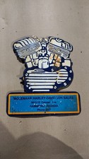 Porcelain Harley Davidson Enamel Sign 12 x 10.5 Inches