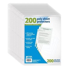 Better Office Products Sheet Protectors, 200 Piece