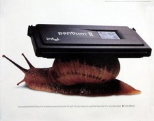 1998 Apple Intel Pentium II Macintosh G3 Vintage 90s Poster 24 x 36 ORIGINAL