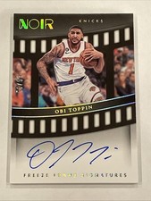 2022-23 Panini Noir FRF-OBI Obi Toppin Freeze Frame Signatures Auto /99 PACERS