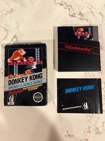 Donkey Kong Nintendo NES CIB - No TM - Early 1987 - Hangtab
