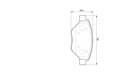 BOSCH 0 986 424 774 Bremsbelagsatz, Scheibenbremse für RENAULT