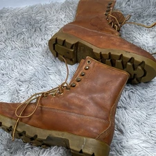 Rare Vintage Timberland Men’s 9.5 Leather Work Boots Made in USA Oil Resistant