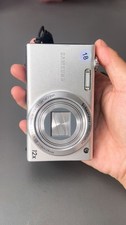 Used Samsung WB210 Compact Point Shoot Camera Flash Works Vintage Cream Tone