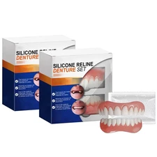 Full Denture Set for Men and Women Upper and Lower Denture False Teeth