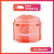 Organic Grapefruit Salt Scrub Moisturize Soften Skin, Pure Natural Skincare Ex