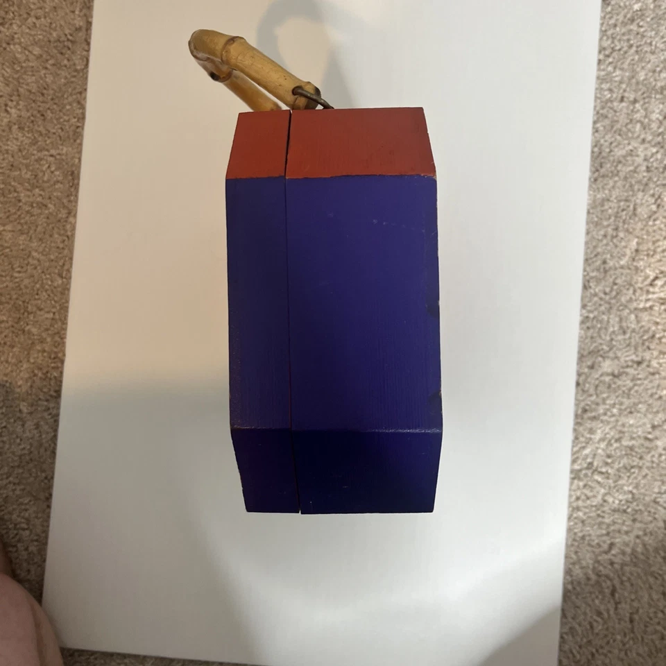 Cartera vintage Clemson Tigers con correa de bambú Foto 4 de 4