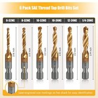 6 Drill Bit & Thread Tap HSS SAE 6-32Nc 8-32Nc 10-32Nc 10-24Nc 12-24Nc 1/4-20Nc