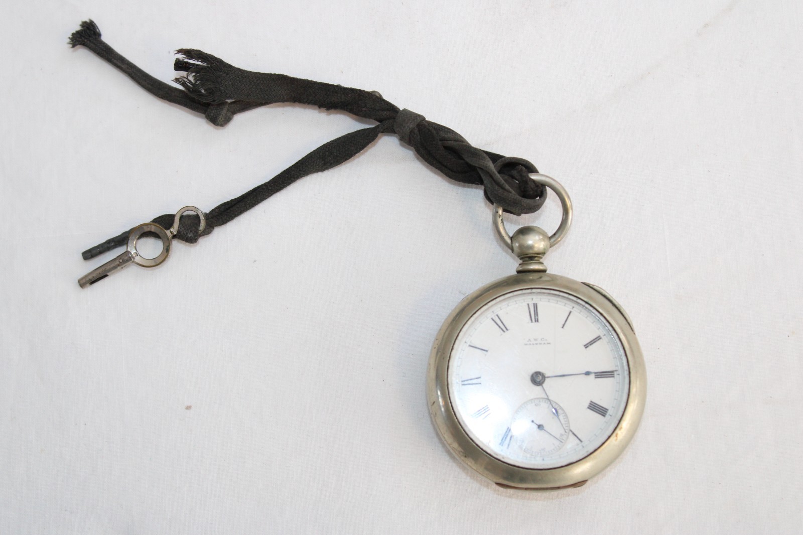 Waltham P.S Bartlett Silveroid Antique Pocket Watch Model 1877 Serial 2155189