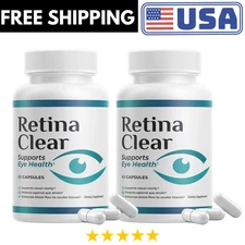 (2 Pack) Retina Clear Capsules, RetinaClear Supports Eye Health - 120 Capsules