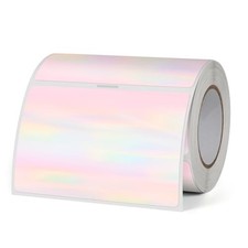 Thermal Labels Holographic 3 x 2 Inch Vinyl Printer Stickers 300 PCS 2x3 Inch