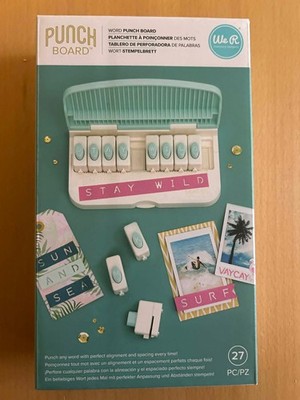 We R Memory Keepers Word Punch Board 661599 - unbenutzt