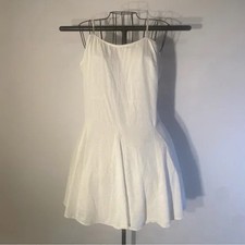 A New Day Corset Midi A-Line Spaghetti Strap White Dress Lined Size S