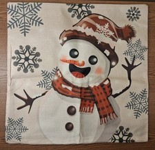 Christmas Pillow Covers Set of 4 about 17" x 17" w/ Zip Opening about 12.5" 