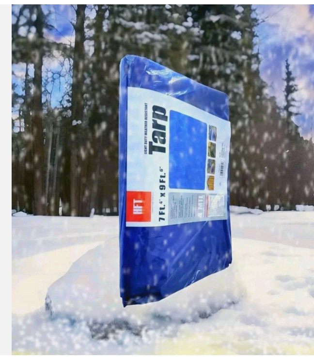 HFT Tarp 9 Ft X 7 Ft.Light Duty Weather Resistant.