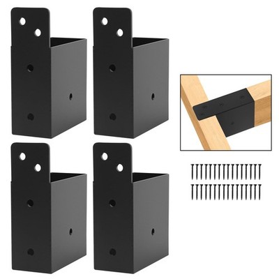 Pergola Brackets 4pcs, 2'' x 4'' (Actual 1.6'' x 3.6'') for Pergolas, Gazebos, Lo...