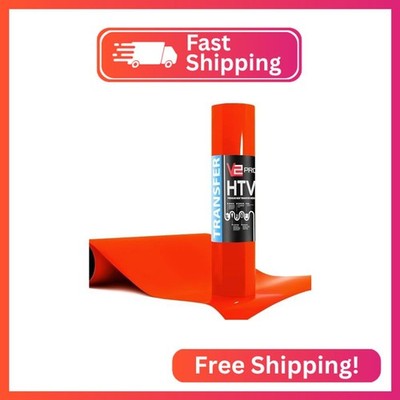 V2 Pro Heat Transfer Vinyl Film HTV Roll (Bright Red, 12'' x 60'')