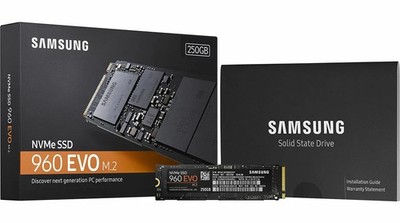 Samsung 960 EVO V-Nand NVMe PCIe M.2 250GB SSD for sale online