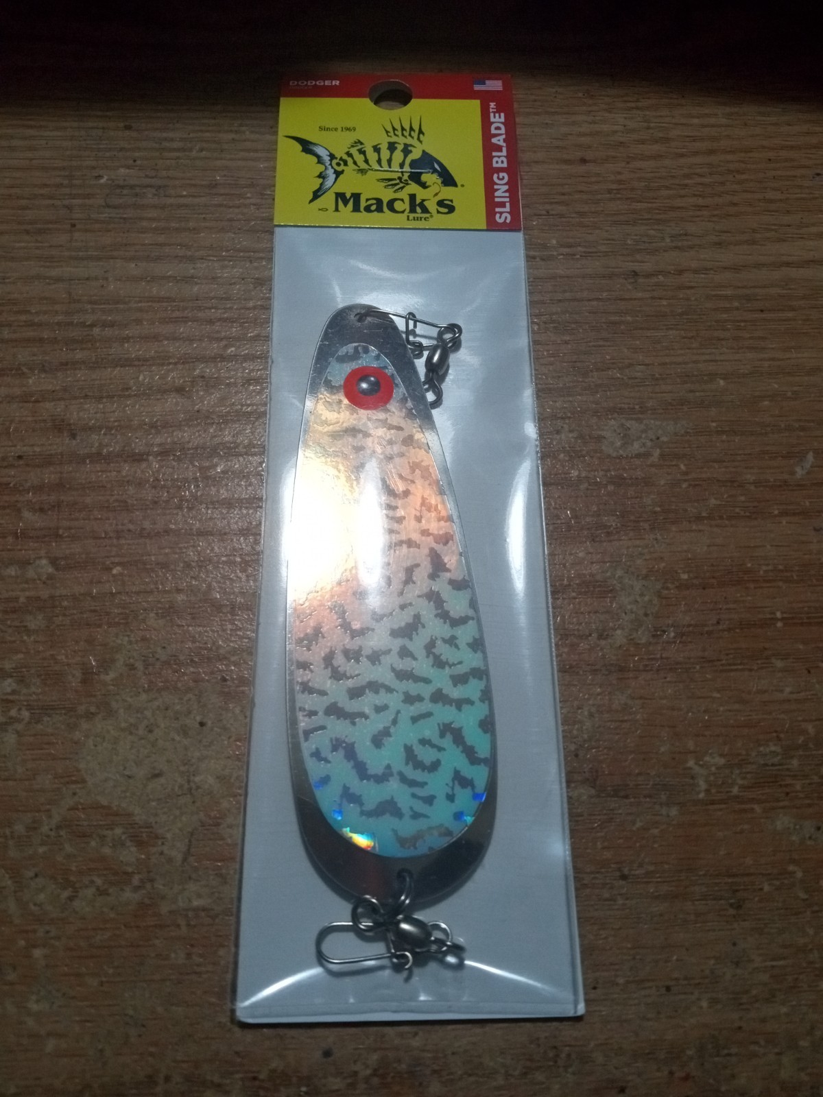 Mack’s Sling Blade™ 4" Dodger Nickel/Silver Tiger UV 41051