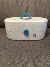 Vtg Caboodles Cosmetic Make Up Case Box Accessory 2-Tier Mirror