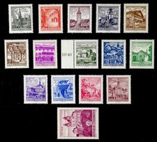 AUSTRIA: 1962 - 70 STAMPS UNUSED SET SCOTT #688-702 SOUND