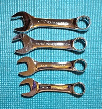 Craftsman 44135 Stubby Sae 12-pt Combination Large Wrench Set 44135 Usa Polished Craftsman 44135 Stubby Sae 12-pt Combination Large Wrench Set 44135 Usa Polished