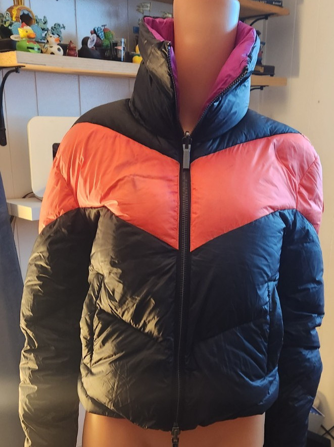 Armani exchange reversable down jacket women size… - image 1