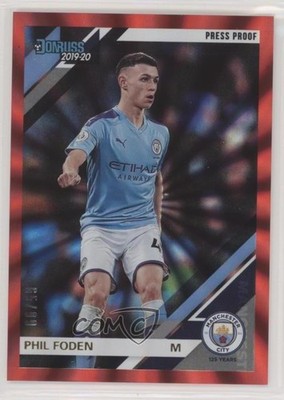 2019 Chronicles Donruss Premier League Press Proof Red Laser /99 Phil Foden 0o8j