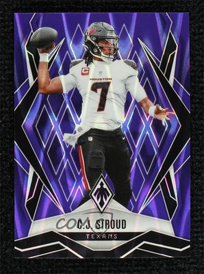 2025 Panini Phoenix Purple Seismic 3/49 CJ Stroud #136 rw6