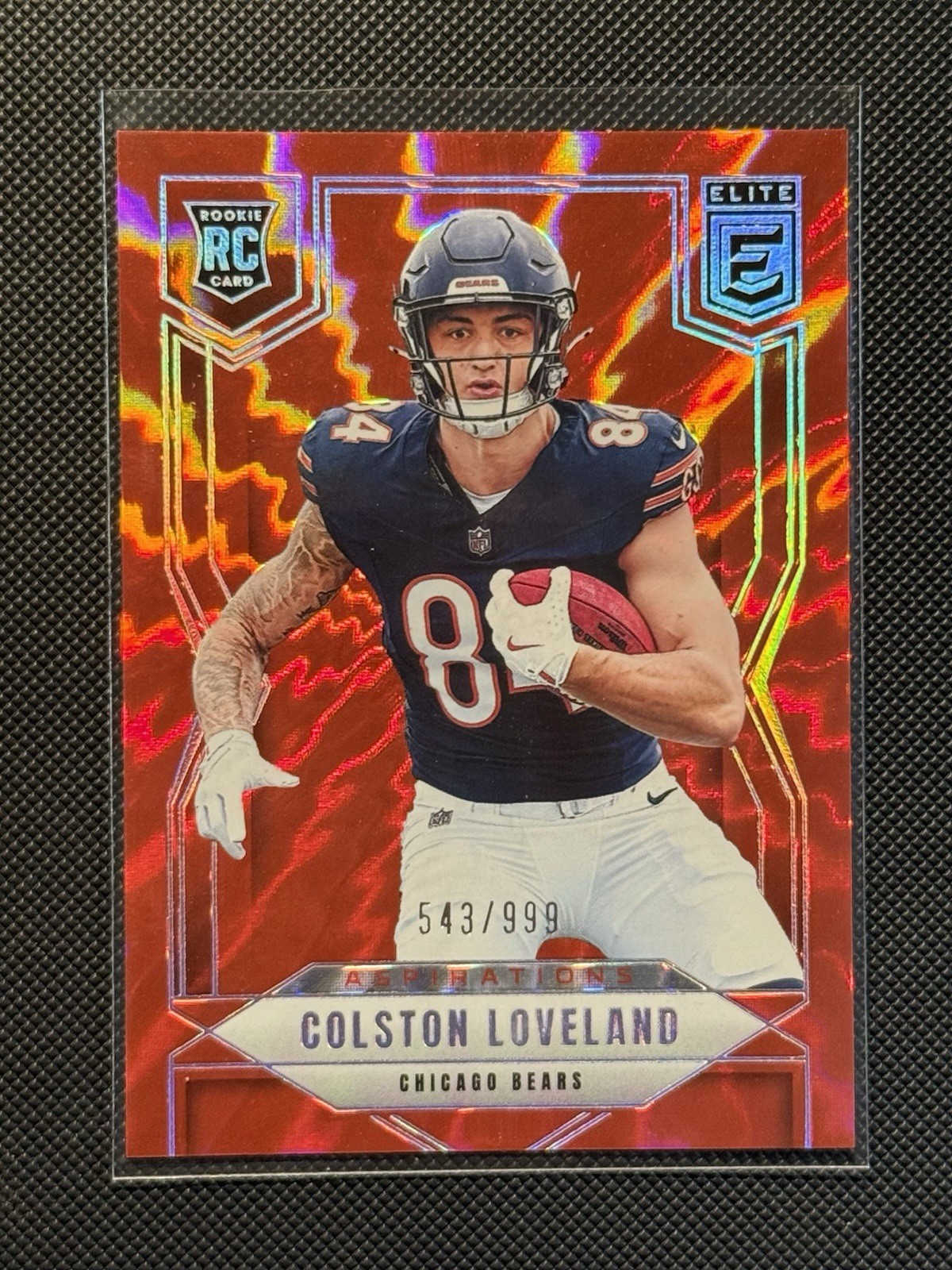 2025 Panini Donruss Elite Colston Loveland (RC) Red Aspirations /999 #109