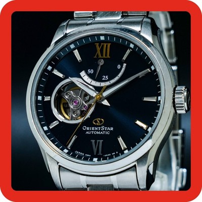 [NEUWERTIG] ORIENT STAR F6R4-JAA0 Round Deep Blue Dial Automatic Men Watch