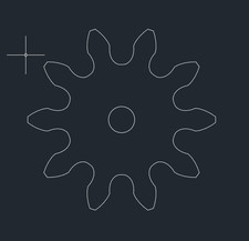 3 MOD Spur Gears DXF files , USB drive.