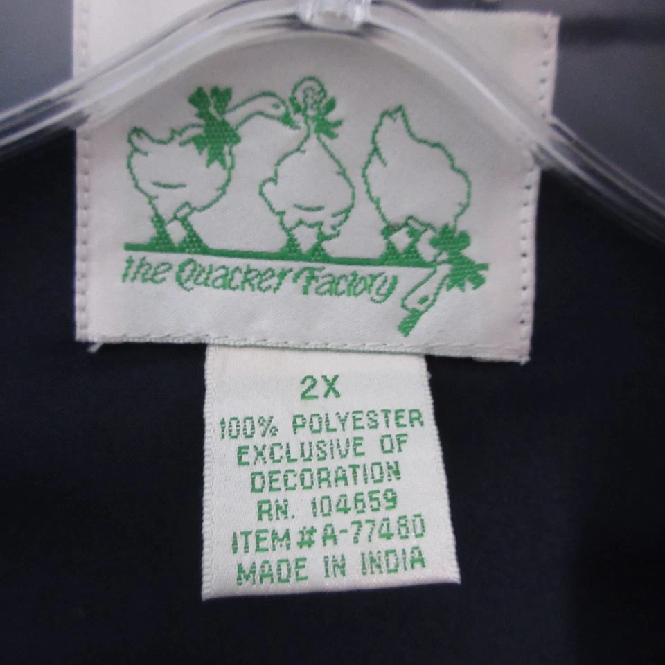 Vintage Quacker Factory Vest 2X Sequin Holiday Snowman Ugly Christmas Teacher - Image 4 of 4