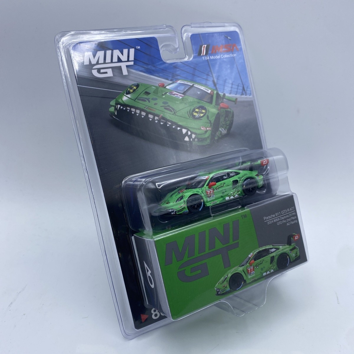Mini GT Porsche 911 REXY GT3 R #77 AO Racing 2024 IMSA Daytona 1