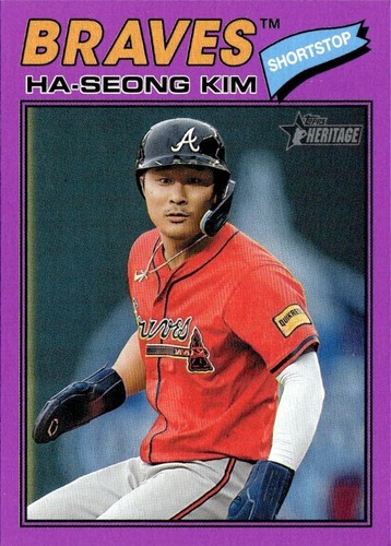 【送料込】 直筆サイン Topps 金 河成 キム・ハソン カード 25シリ 2025 Topps Series 1 Ha-Seong Kim Topps Foil Pattern Fanatics
