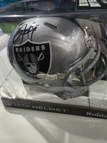 🔥Bo Jackson Signed Oakland Raiders Mini Helmet Auto Beckett AUTH🔥