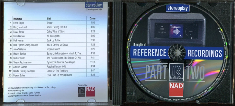 CD STEREOPLAY NAD HIGHLIGHTS OF REFERENCE RECORDINGS PART TWO 2020 - Bild 3 von 3
