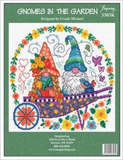 Imaginating Counted Cross Stitch Kit 10"X10"-Gnomes In The Garden 14 Count 