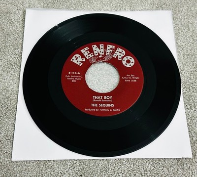 THE SEQUINS - THAT BOY / HE'S A FLIRT - EX US 7'' SINGLE R 113 ULTRASONIC CLEANED