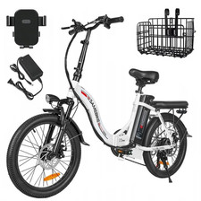 Damen 20 Zoll Elektrofahrrad 36V12Ah Klapprad E-CityBike Bis 80KM Herren Pedelec