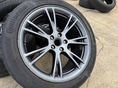 4x OEM 2025 Tesla Model Y Wheel Gemini Charcoal Rim CONTINENTAL
