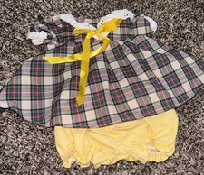 Cabbage Patch Kids Doll RARE Jesmar Spain Yellow Swing Dress & Replaced Bloomers