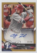 2018 Bowman Prospect Auto Gold 22/50 Colby Fitch #PA-CF Auto 1i9