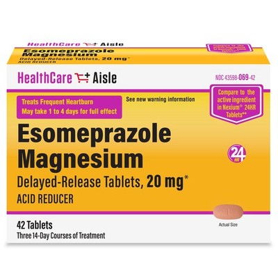 HealthCareAisle Esomeprazole Magnesium Delayed-Release Tablets, 20mg Capsule 