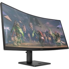 HP OMEN 34C 34" WQHD 3440x1440 165Hz VA Curved Gaming Monitor Freesync Speakers