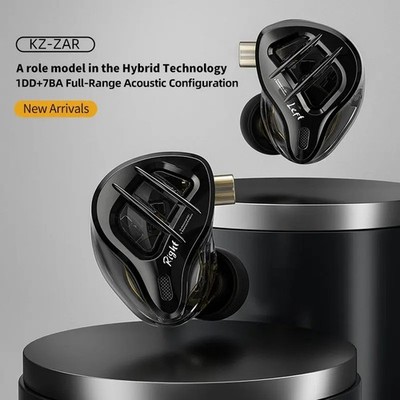 Hybrid Treiber IEM 1DD + 7BA HiFi Kabelgebunden 2Pin Ohrhörer Musik DJ Gaming Sport Audio