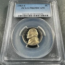 1983-S 5C PROOF Jefferson Nickel PCGS PR69 DCAM (86065)