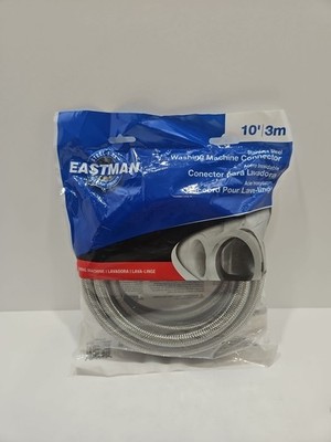 Eastman 10 ft Washing Machine Hose Connector 3/4''x3/4'' FHT Braided Stainless NIB